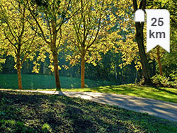 Fietsroute met parken in Arnhem