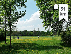 Fietsroute met parken in Groningen