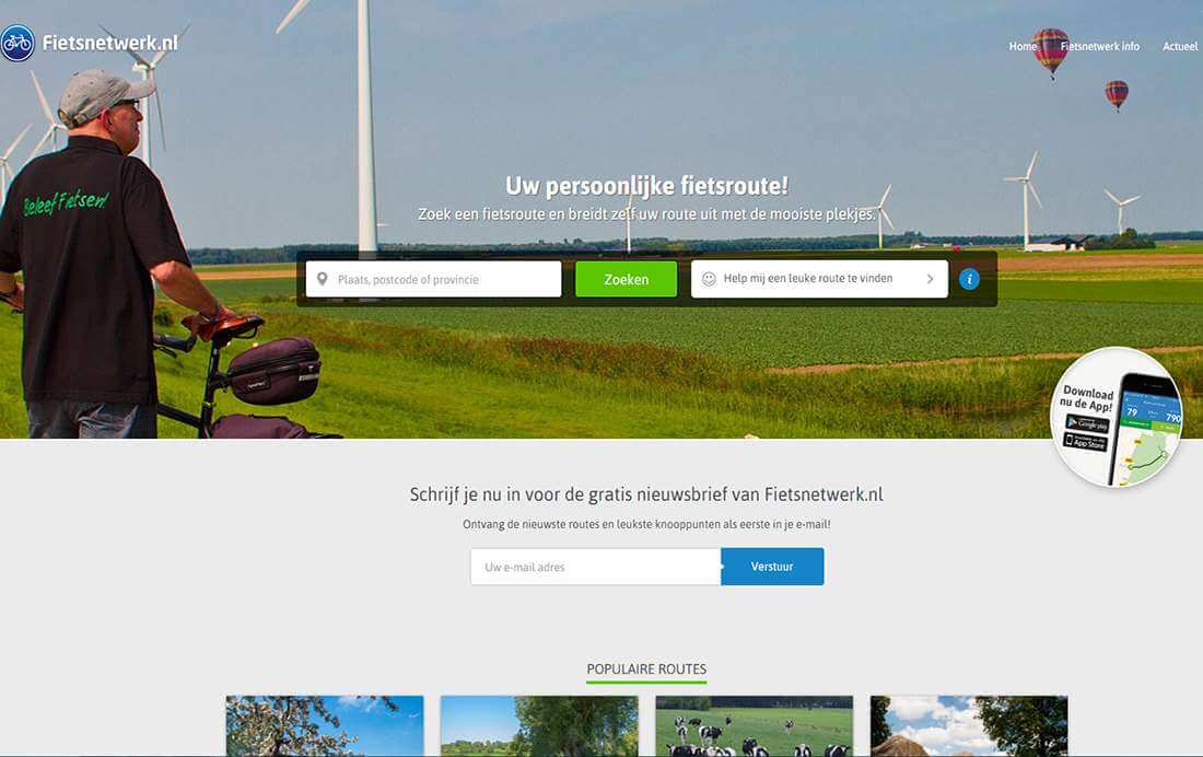 Fietsnetwerk Feiten deel 1: Fietsnetwerk Website Fietsnetwerk Feiten deel 1: Fietsnetwerk Website
