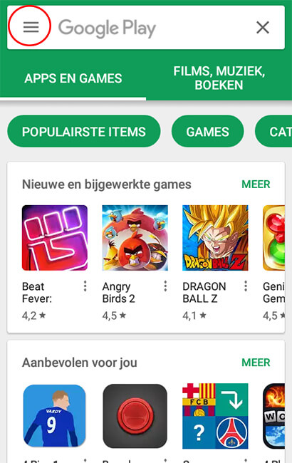 Updaten van de App in Android (1)